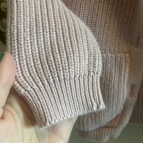 Pink Knit Button-Up hoodie Cardigan for Kids - Picture 6 of 10